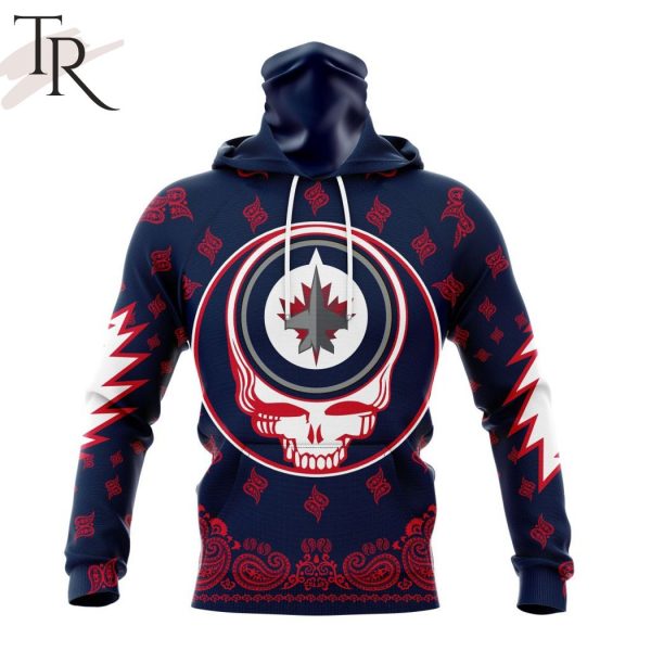 NHL Winnipeg Jets Special Grateful Dead Design Hoodie