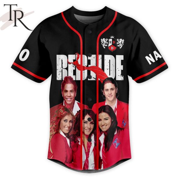 Custom Your Name And Number Rebelde Baseball Jersey