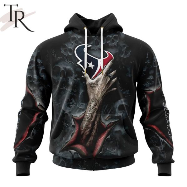 NEW] NFL Houston Texans Special Horror Skull Art Design Hoodie