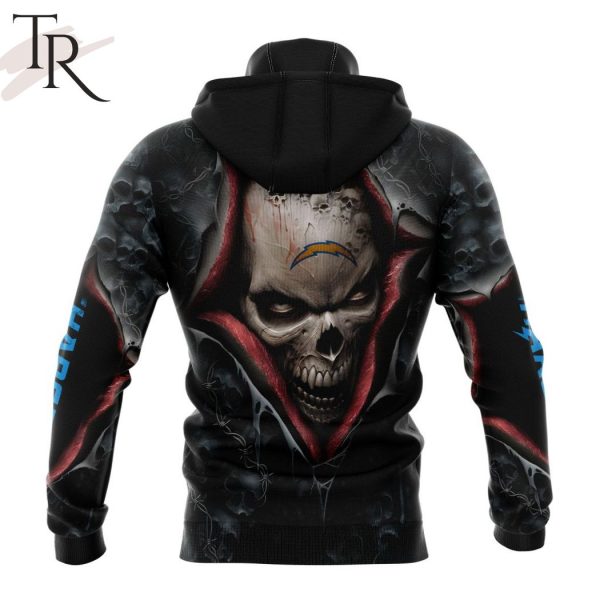 NEW] NFL Los Angeles Chargers Special Horror Skull Art Design Hoodie