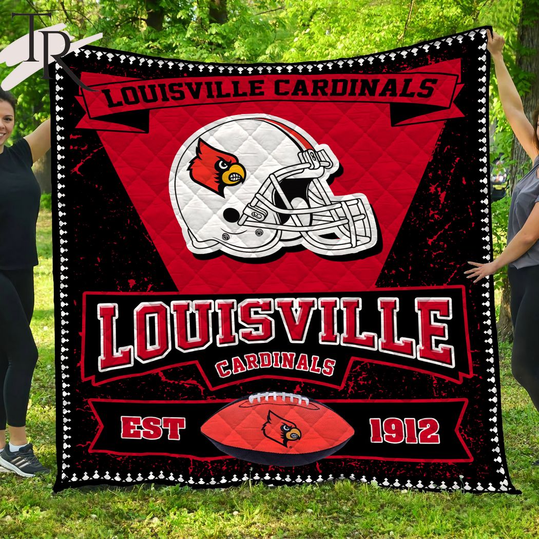 NCAA Louisville Cardinals Sherpa Fleece Blanket Gifts For Fans 001