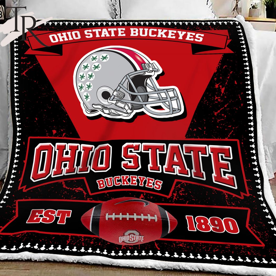 NCAA Ohio State Buckeyes Sherpa Fleece Blanket Gifts For Fans