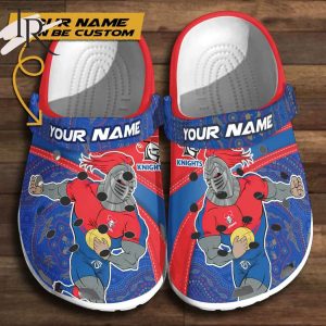 Newcastle Knights Personalized Name 3D Crocs Gift For Nrl Fan
