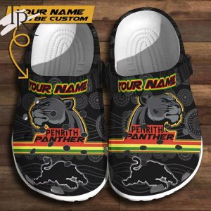 Penrith Panthers Personalized Name 3D Crocs Gift For Nrl Fan