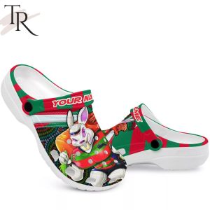 South Sydney Rabbitohs Personalized Name 3D Crocs Gift For Nrl Fan