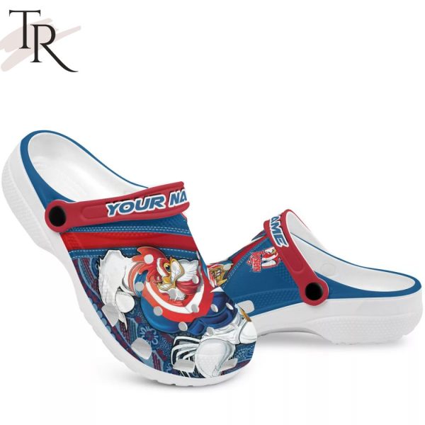 Sydney Roosters Personalized Name 3D Crocs Gift For Nrl Fan