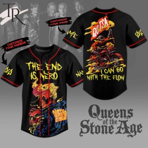 Queens Of The Stone Age The End Is Nero Tour Baseball Jersey