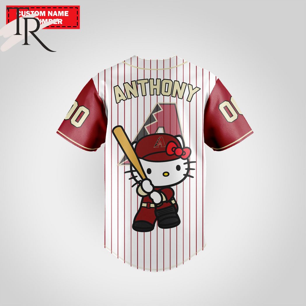 Arizona Diamondbacks Special Hello Kitty Design Baseball Jersey