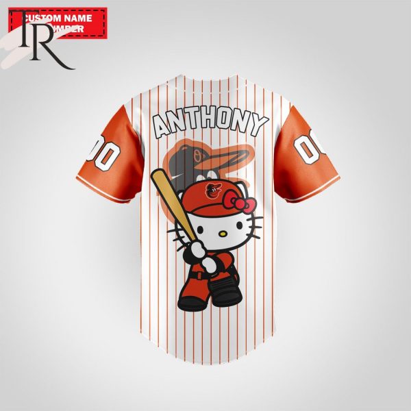 Baltimore Orioles Special Hello Kitty Design Baseball Jersey Premium MLB Custom Name – Number
