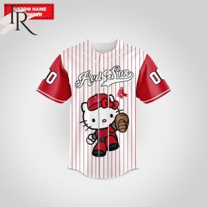 Boston Red Sox Special Hello Kitty Design Baseball Jersey Premium MLB Custom Name – Number