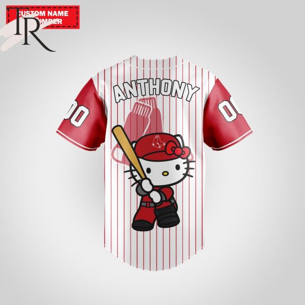 Boston Red Sox Special Hello Kitty Design Baseball Jersey Premium MLB Custom Name – Number