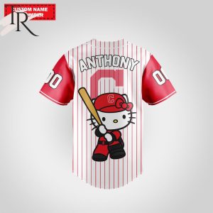 Cleveland Indians Special Hello Kitty Design Baseball Jersey Premium MLB Custom Name – Number