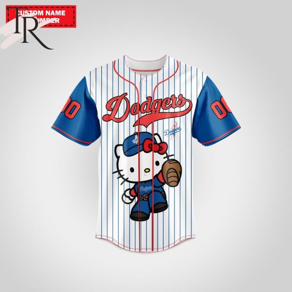 Los Angeles Dodgers Special Hello Kitty Design Baseball Jersey Premium MLB Custom Name – Number