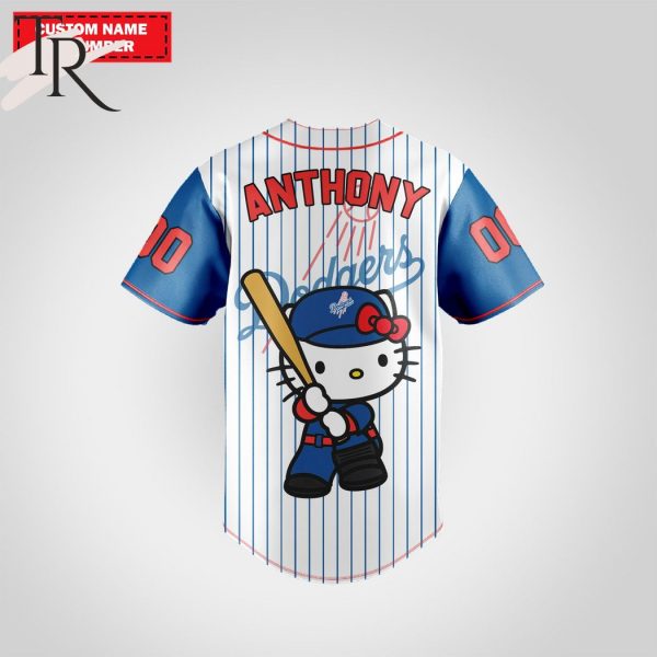 Los Angeles Dodgers Special Hello Kitty Design Baseball Jersey Premium MLB Custom Name – Number