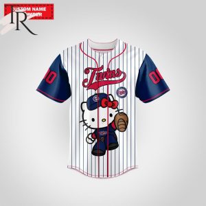Minnesota Twins Special Hello Kitty Design Baseball Jersey Premium MLB Custom Name – Number