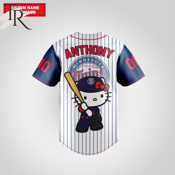 Minnesota Twins Special Hello Kitty Design Baseball Jersey Premium MLB Custom Name – Number