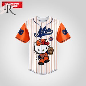 New York Mets Special Hello Kitty Design Baseball Jersey Premium MLB Custom Name – Number