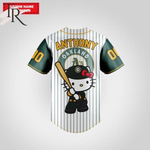 Oakland Athletics Special Hello Kitty Design Baseball Jersey Premium MLB Custom Name – Number