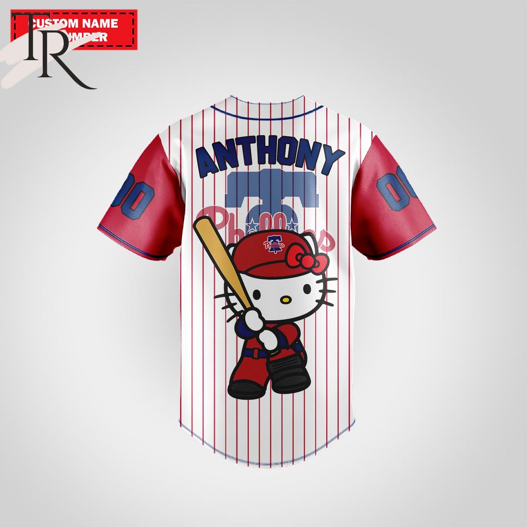 Stitch Philadelphia Phillies Personalized Baseball Jersey -   Worldwide Shipping