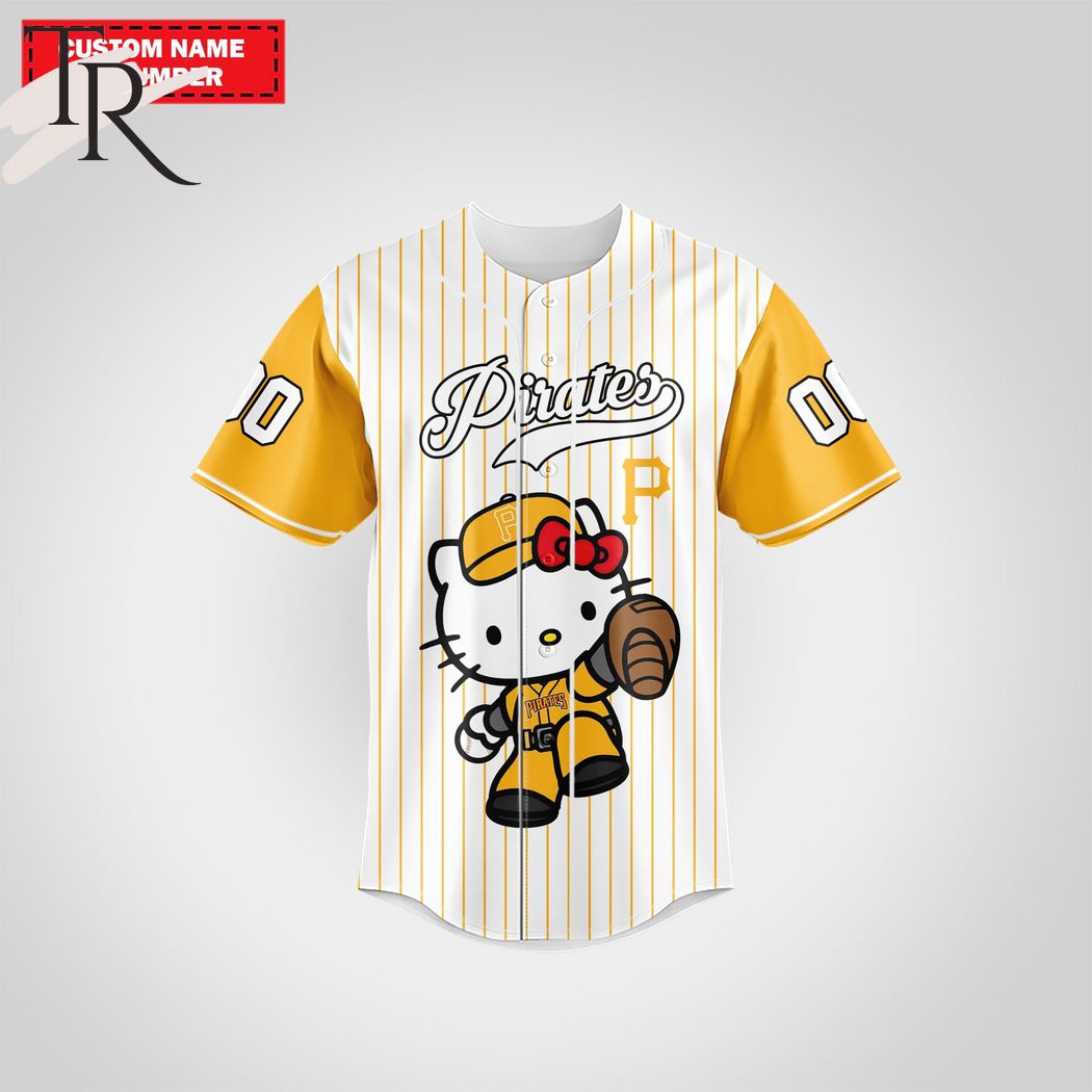 Pittsburgh Pirates Special Hello Kitty Design Baseball Jersey
