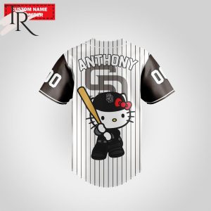 San Diego Padres Special Hello Kitty Design Baseball Jersey Premium MLB Custom Name – Number