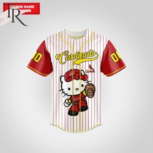 St Louis Cardinals Special Hello Kitty Design Baseball Jersey Premium MLB Custom Name – Number