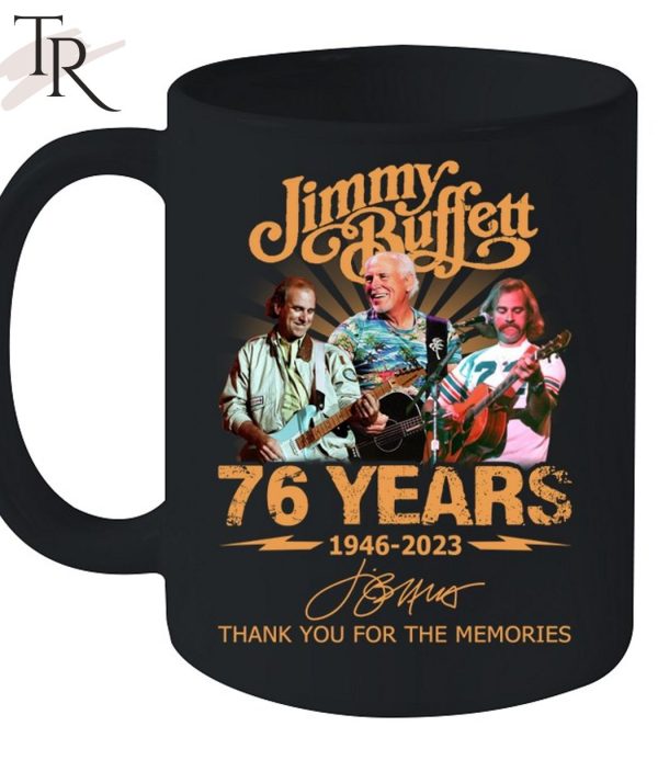 Jimmy Buffett 76 Years 1946 – 2023 Thank You For The Memories Unisex T-Shirt