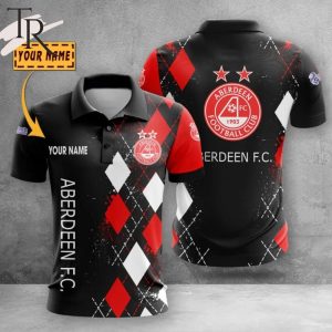 Custom Name Aberdeen F.C. Polo Shirt
