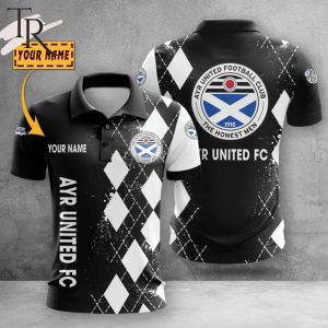 Custom Name Ayr United F.C. Polo Shirt