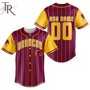 Personalized NRL Brisbane Broncos Special Baseball Jersey Design