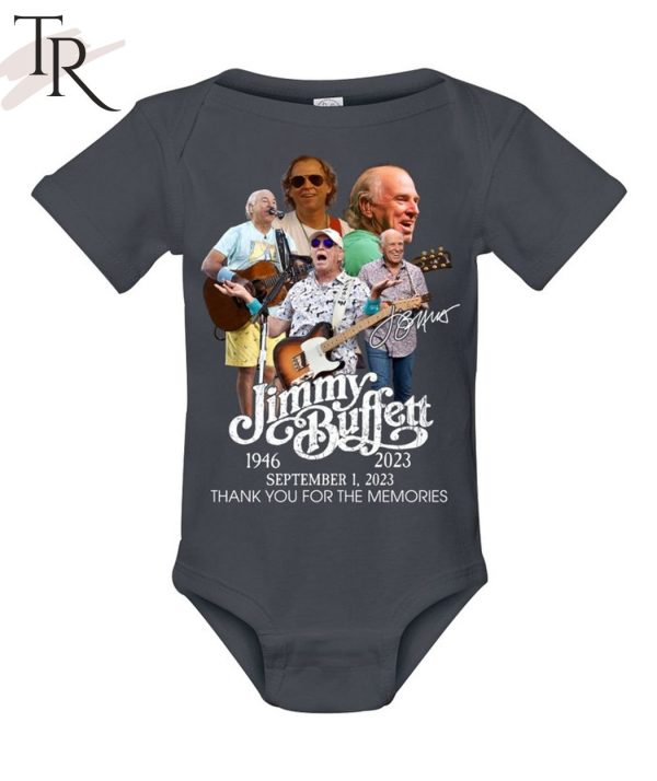 TRENDING] Jimmy Buffett 1946 – 2023 September 1, 2023 Thank You For The Memories Unisex T-Shirt