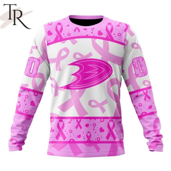 NHL Anaheim Ducks Special Pink October Breast Cancer Awareness Month Hoodie