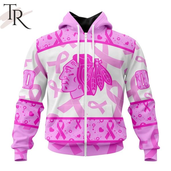 NHL Chicago Blackhawks Special Pink October Breast Cancer Awareness Month Hoodie