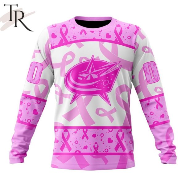 NHL Columbus Blue Jackets Special Pink October Breast Cancer Awareness Month Hoodie