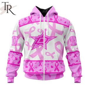 NHL Dallas Stars Special Pink October Breast Cancer Awareness Month Hoodie