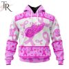 NHL Edmonton Oilers Special Pink October Breast Cancer Awareness Month Hoodie