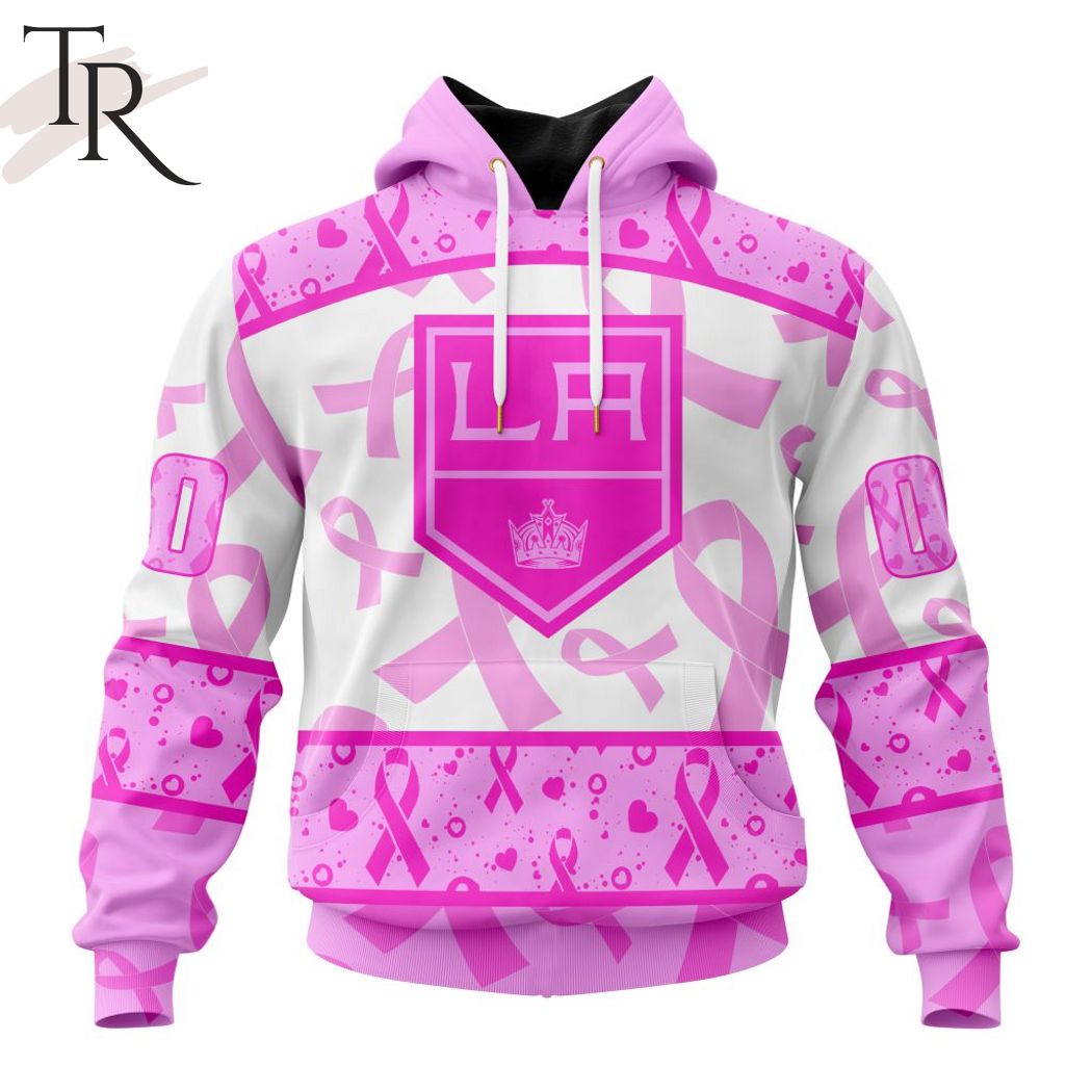 NHL Los Angeles Kings Specialized Hockey Jersey In Classic Style With  Paisley! Pink Breast Cancer - Torunstyle