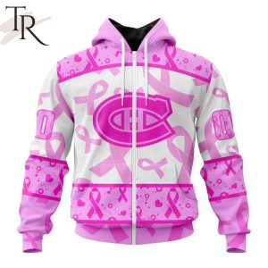 NHL Montreal Canadiens Special Pink October Breast Cancer Awareness Month Hoodie