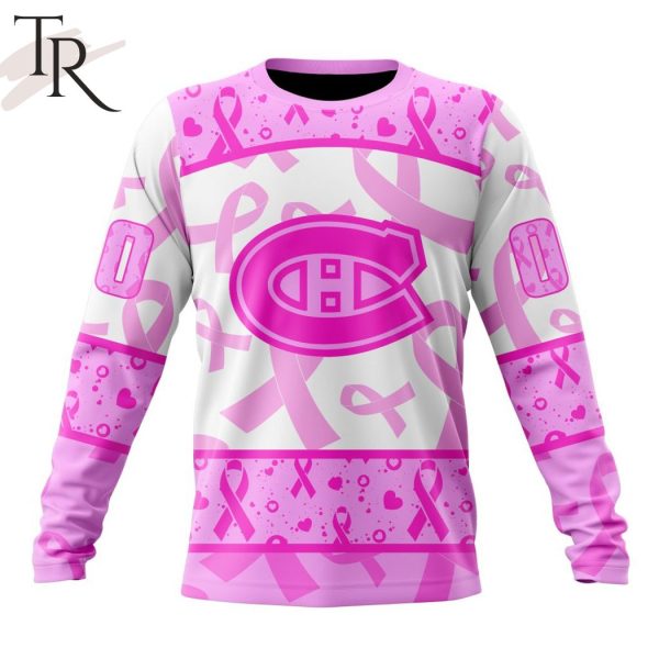 NHL Montreal Canadiens Special Pink October Breast Cancer Awareness Month Hoodie