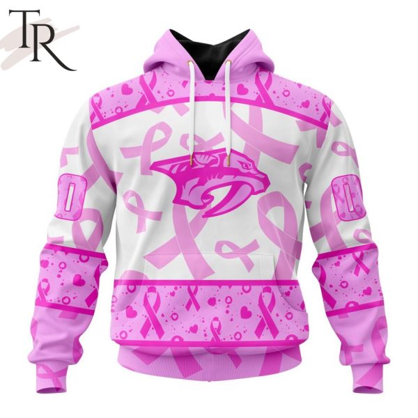 NHL Nashville Predators Special Pink October Breast Cancer Awareness Month Hoodie