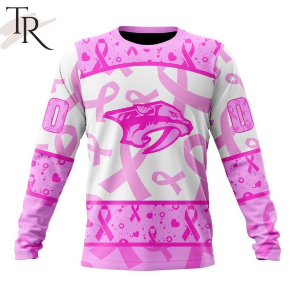 NHL Nashville Predators Special Pink October Breast Cancer Awareness Month Hoodie