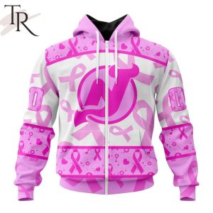 NHL New Jersey Devils Special Pink October Breast Cancer Awareness Month Hoodie