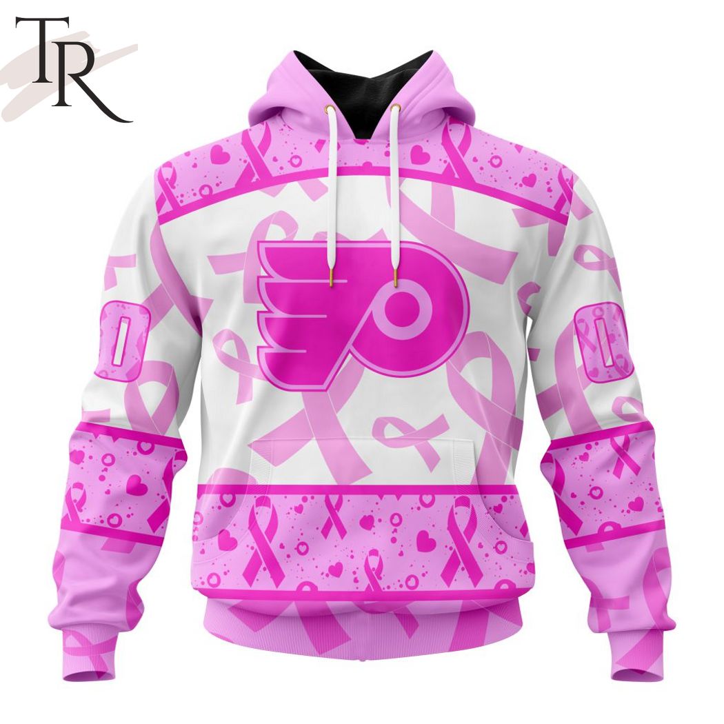 NHL Philadelphia Flyers Personalized Special Design I Pink I Can In October  We Wear Pink Breast Cancer Hoodie T Shirt - Growkoc