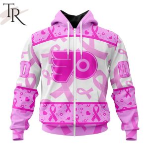 NHL Philadelphia Flyers Special Pink October Breast Cancer Awareness Month Hoodie