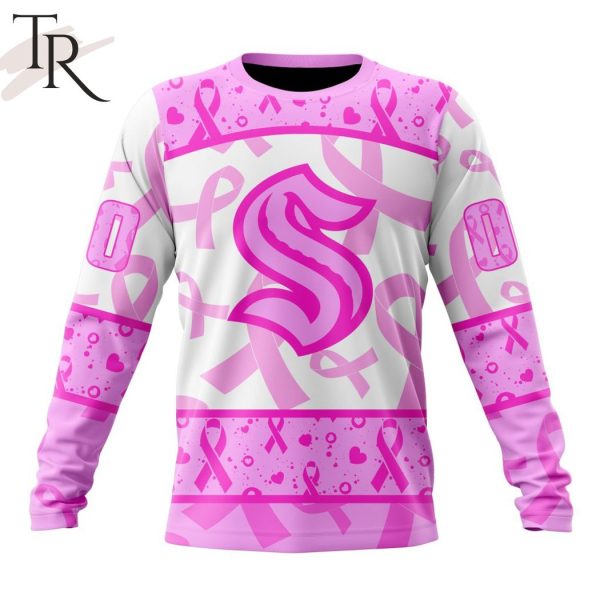 NHL Seattle Kraken Special Pink October Breast Cancer Awareness Month Hoodie