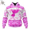 NHL Tampa Bay Lightning Special Pink October Breast Cancer Awareness Month Hoodie