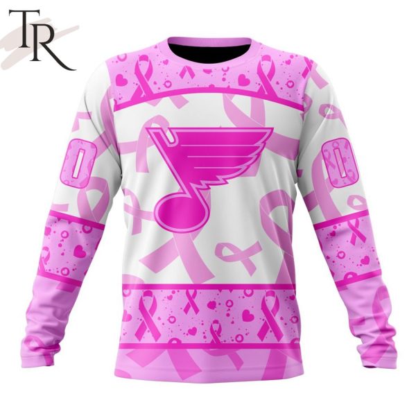 NHL St. Louis Blues Special Pink October Breast Cancer Awareness Month Hoodie