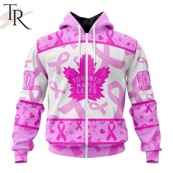 NHL Toronto Maple Leafs Special Pink October Breast Cancer Awareness Month Hoodie