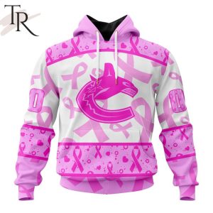 NHL Vancouver Canucks Special Pink October Breast Cancer Awareness Month Hoodie