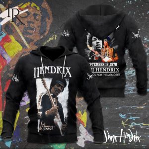 In Memory Of September 18, 1970 Jimi Hendrix Thank You For The Memories 3D Hoodie